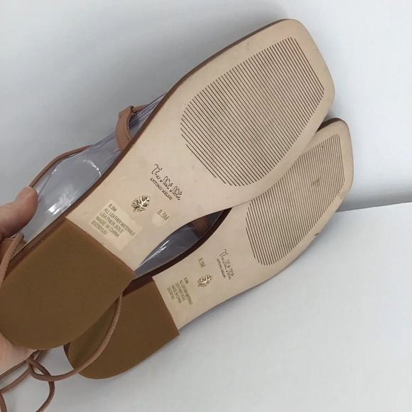 Antonio Melani The Nat Note Alhambra Leather Boho Ankle Wrap Sandal NWOT Size 8 - Picture 9 of 10
